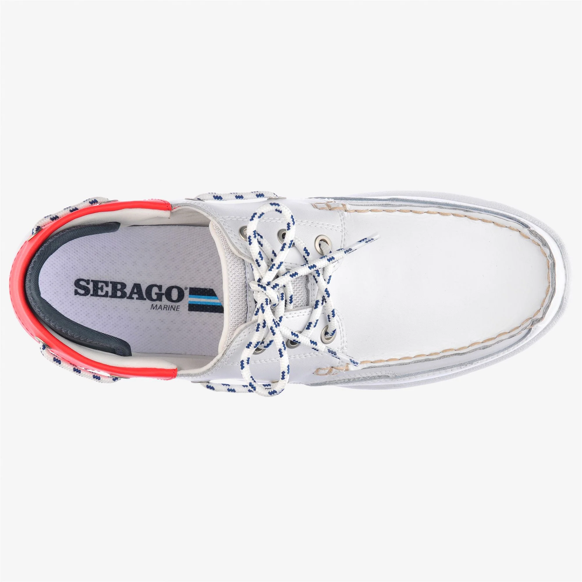 FORESAIL - Moc - Moccasin - Man - WHITE-RED - Image 4