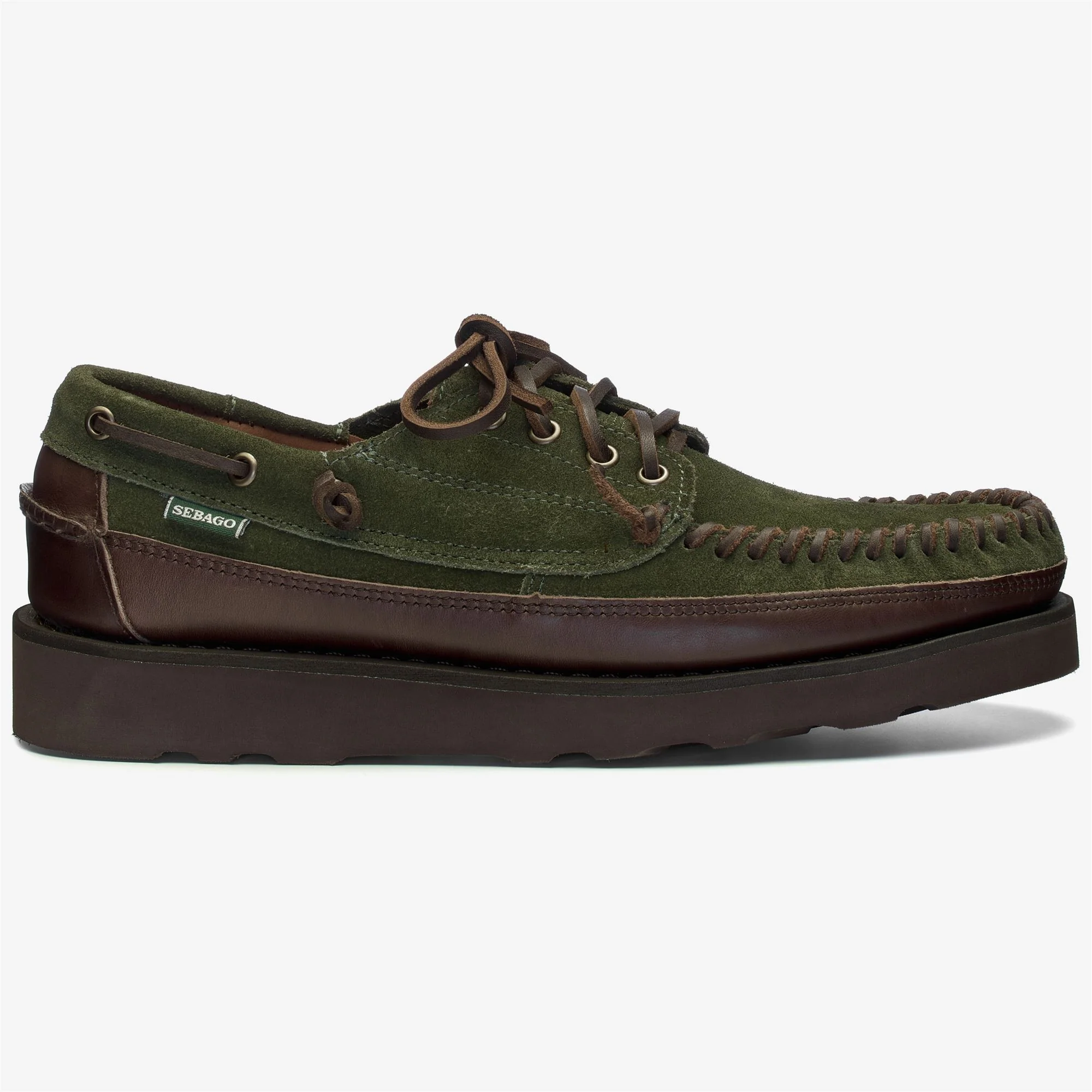 KEUKA LEA CANOE MOC - Moc - Moccasin - Man - DK BROWN-DK MILITARY