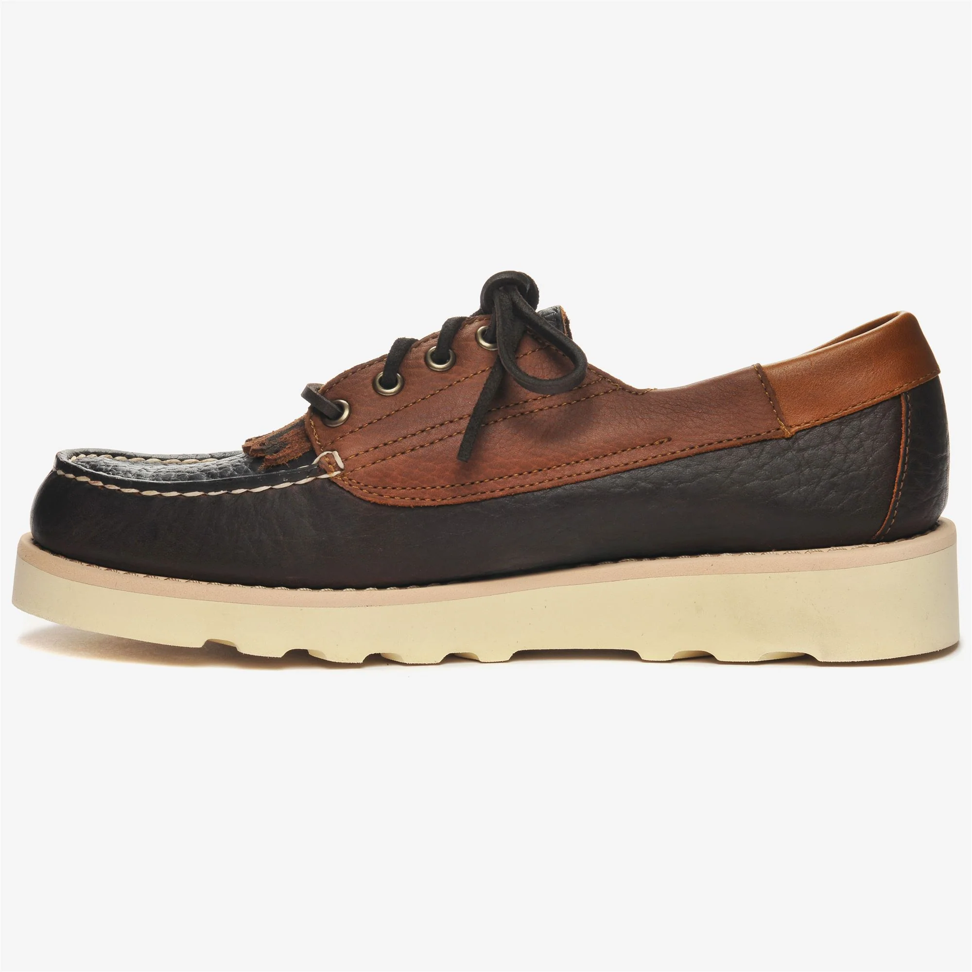 TALA FRINGE - Moc - Low Cut - Man - DK BROWN- COFFEE- YELLOW MUSTARD - Image 3