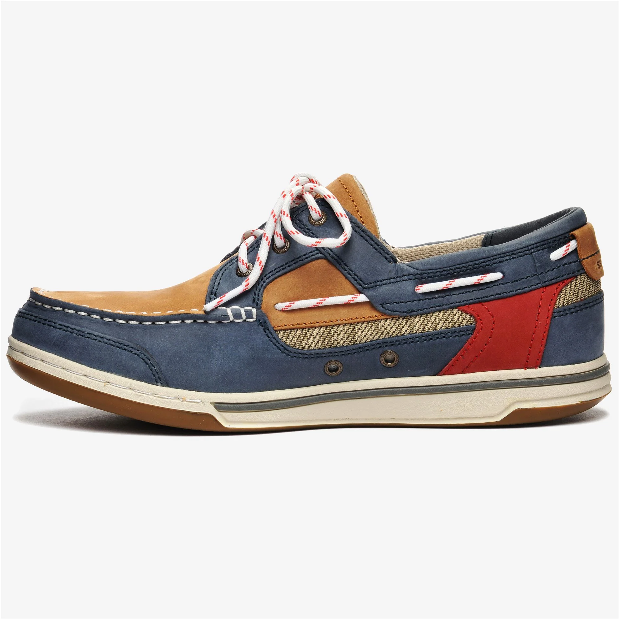TRITON LEGACY - Moc - Low Cut - Man - BLUE NAVY-COGNAC-RED - Image 3
