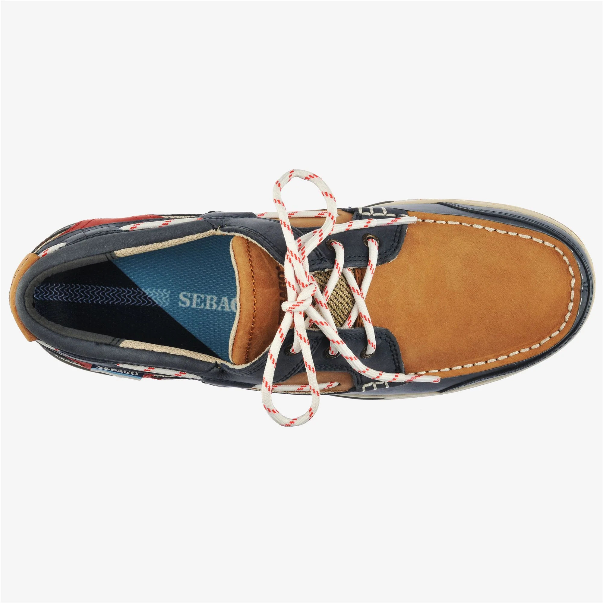 TRITON LEGACY - Moc - Low Cut - Man - BLUE NAVY-COGNAC-RED - Image 4