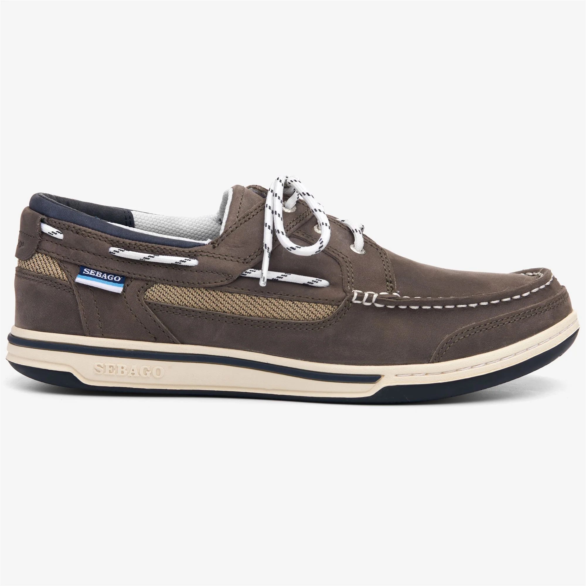 TRITON THREE EYELETS NBK - Moc - Low Cut - Man - DK GREY-TAUPE