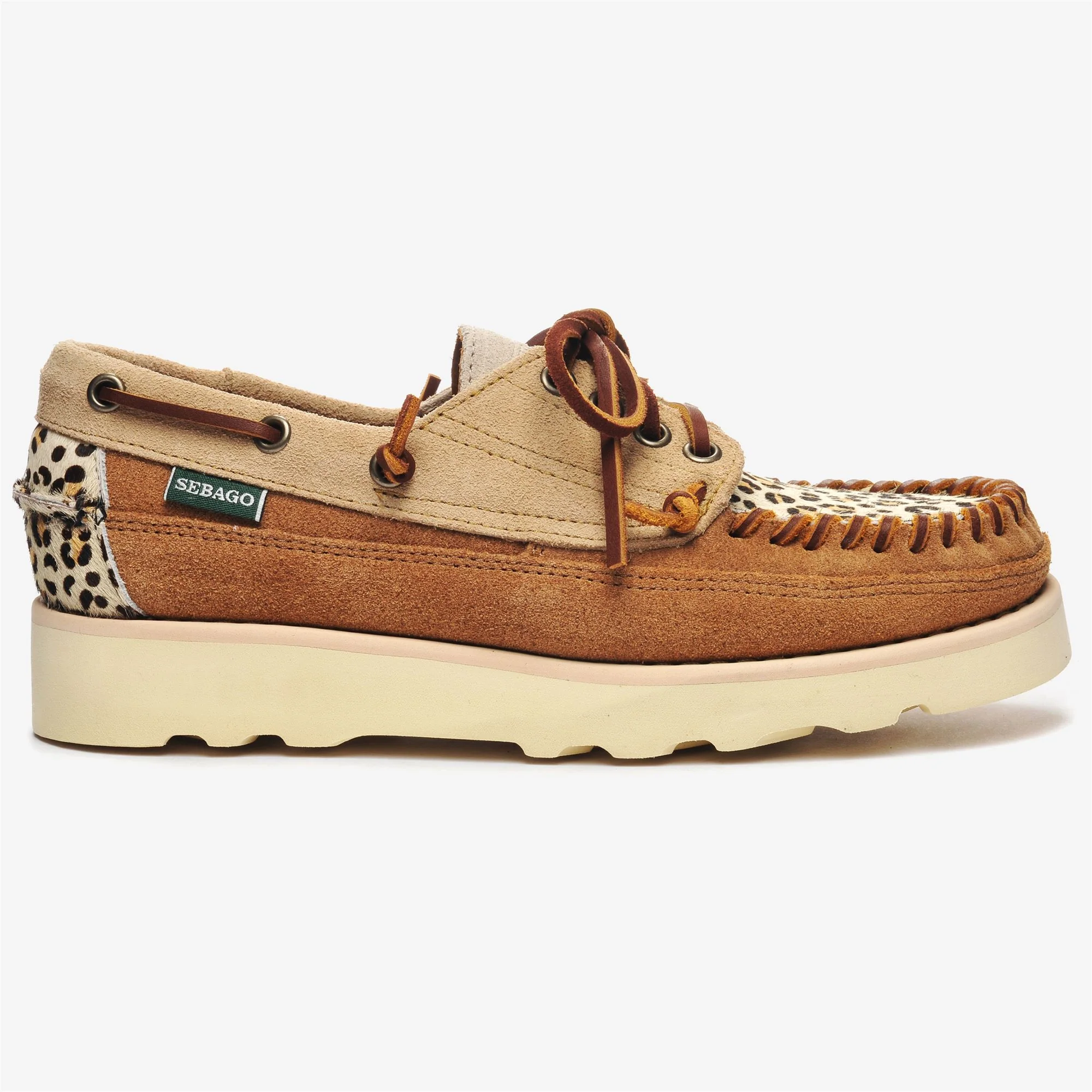 CAYUGA WILD WOMAN - Moc - Low Cut - Woman - CAMEL-PAPYRUS -COGNAC-LEOPARD