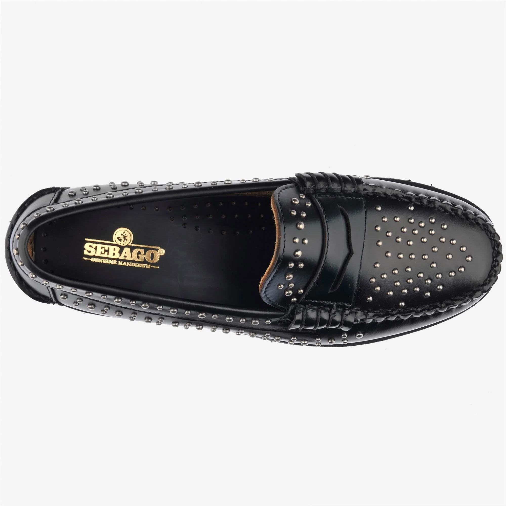 DAN LUG STUDS WOMAN - Moc - Moccasin - Woman - BLACK - Image 4