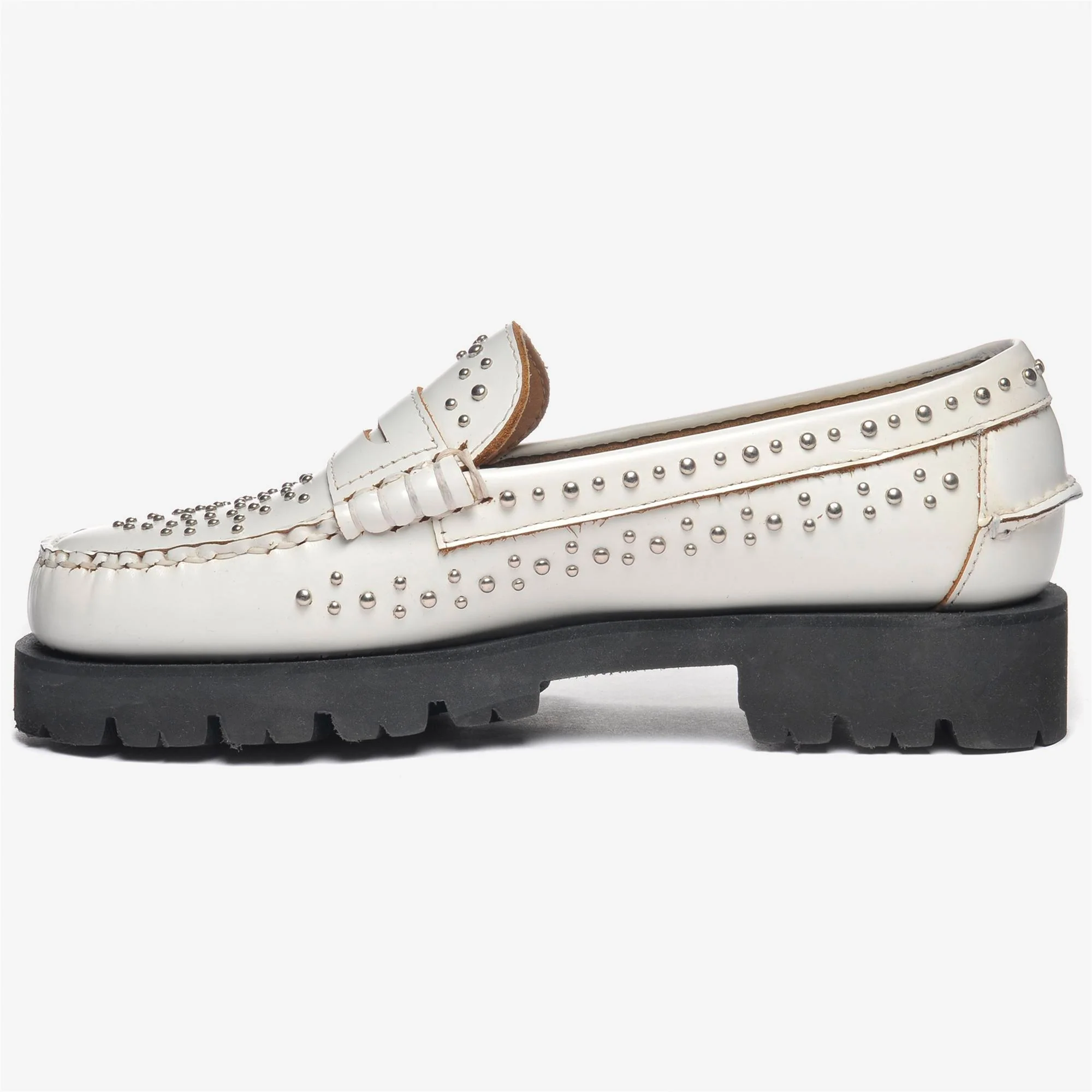 DAN LUG STUDS WOMAN - Moc - Moccasin - Woman - WHITE - Image 3
