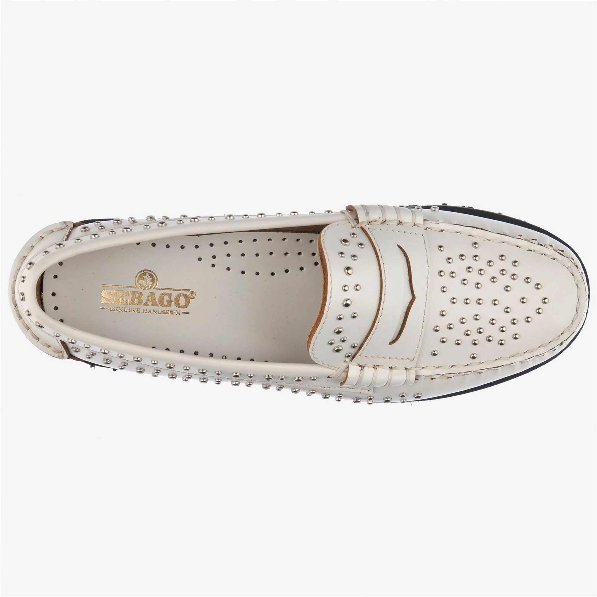 DAN LUG STUDS WOMAN - Moc - Moccasin - Woman - WHITE - Image 4
