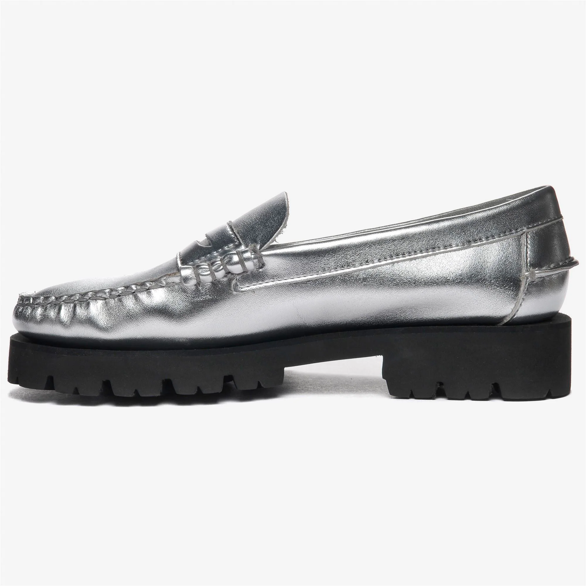 DAN MET LUG WOMAN - Moc - Moccasin - Woman - SILVER - Image 3