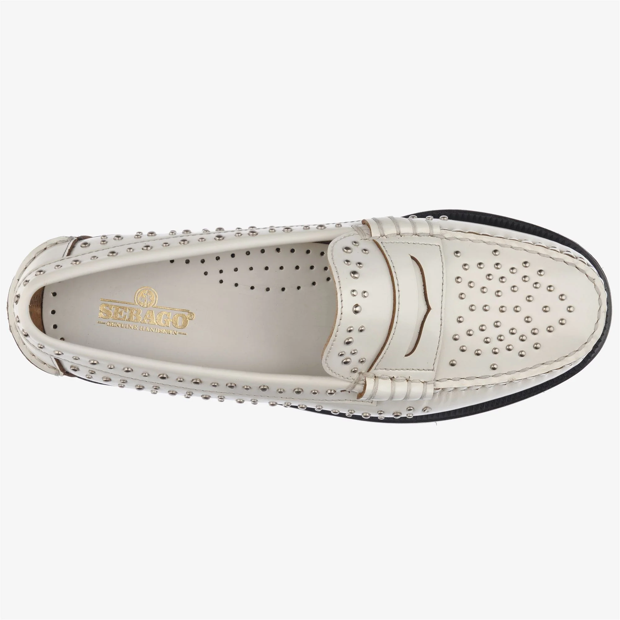 DAN STUDS WOMAN - Moc - Moccasin - Woman - WHITE - Image 4