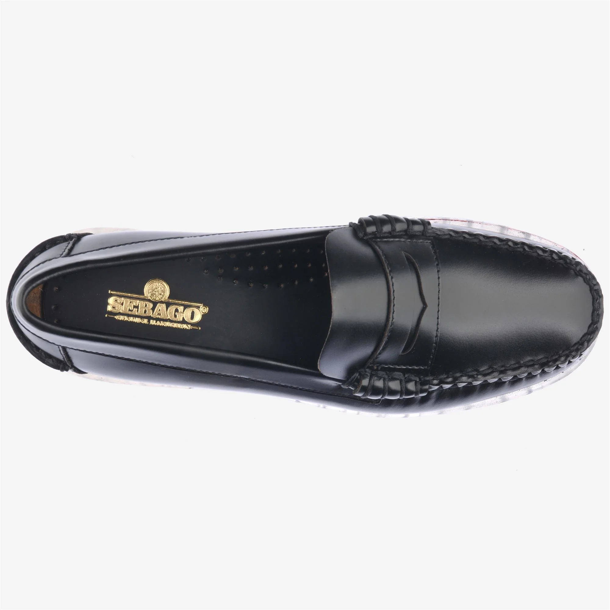 DAN TRANSPARENT LUG WOMAN - Moc - Moccasin - Woman - BLACK-TRANSPARENT - Image 4