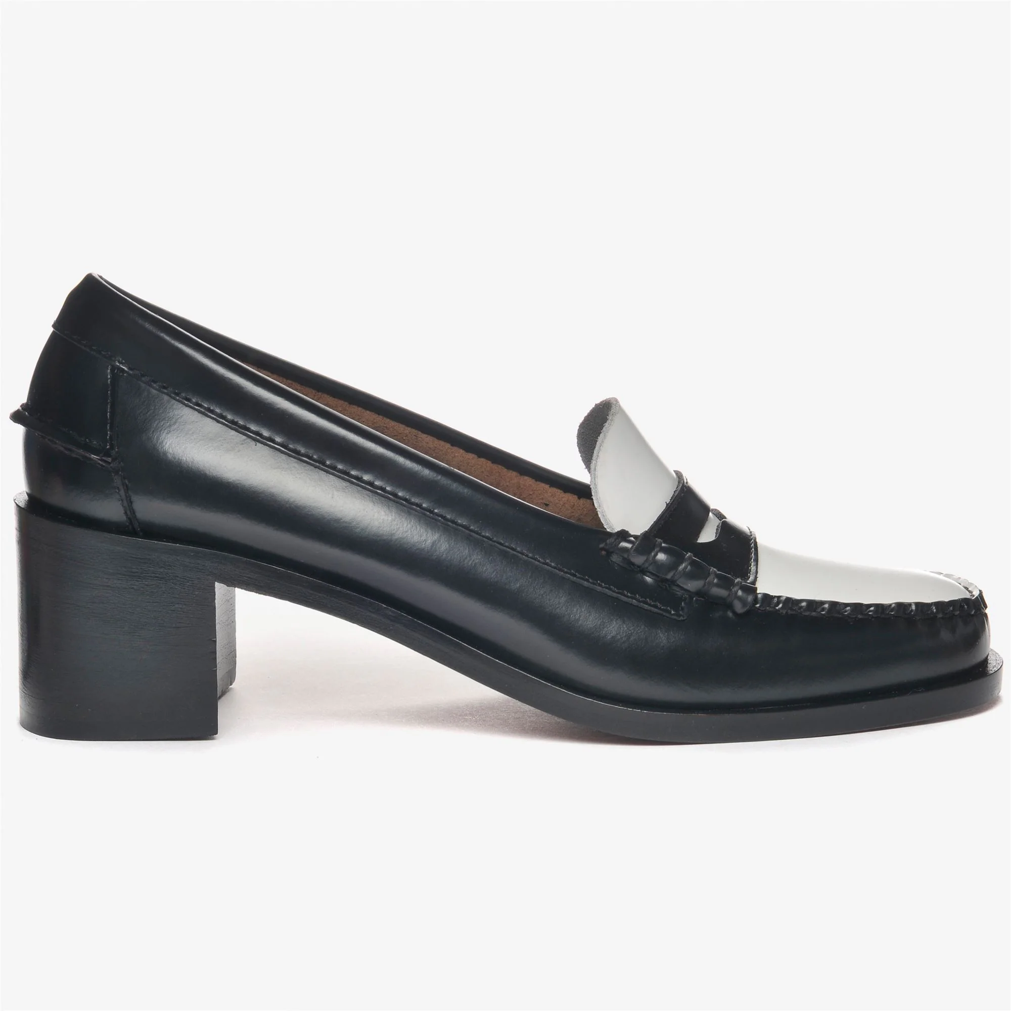 EGLE WOMAN - Moc - Moccasin - Woman - BLACK-WHITE