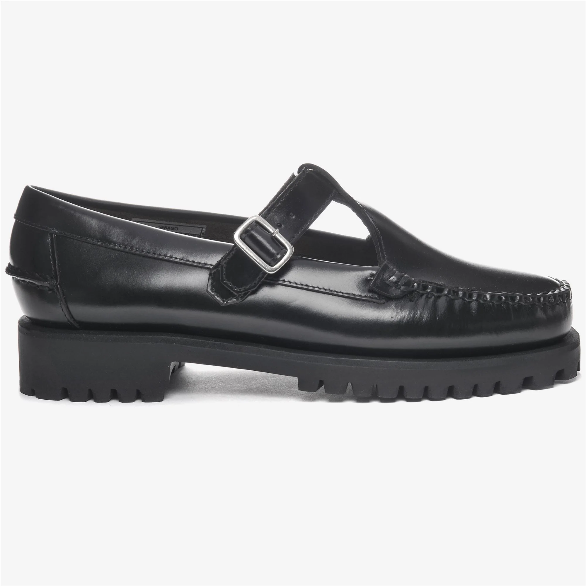 GEORGINA LUG WOMAN - Moc - Moccasin - Woman - BLACK