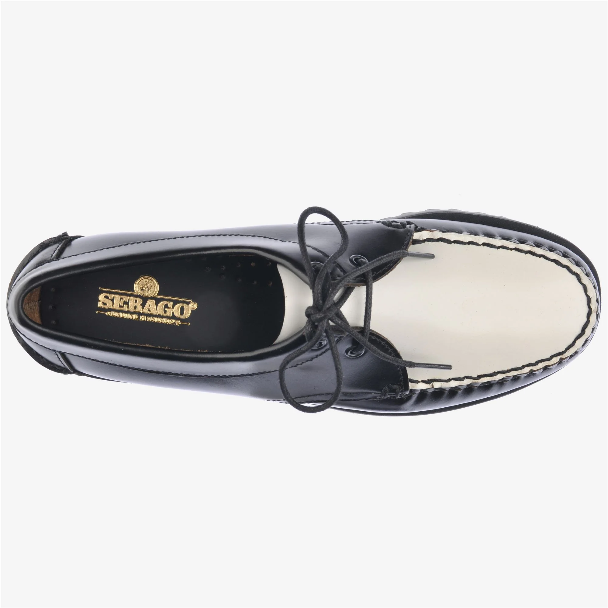 JAMES LUG WOMAN - Moc - Moccasin - Woman - BLACK-WHITE - Image 4