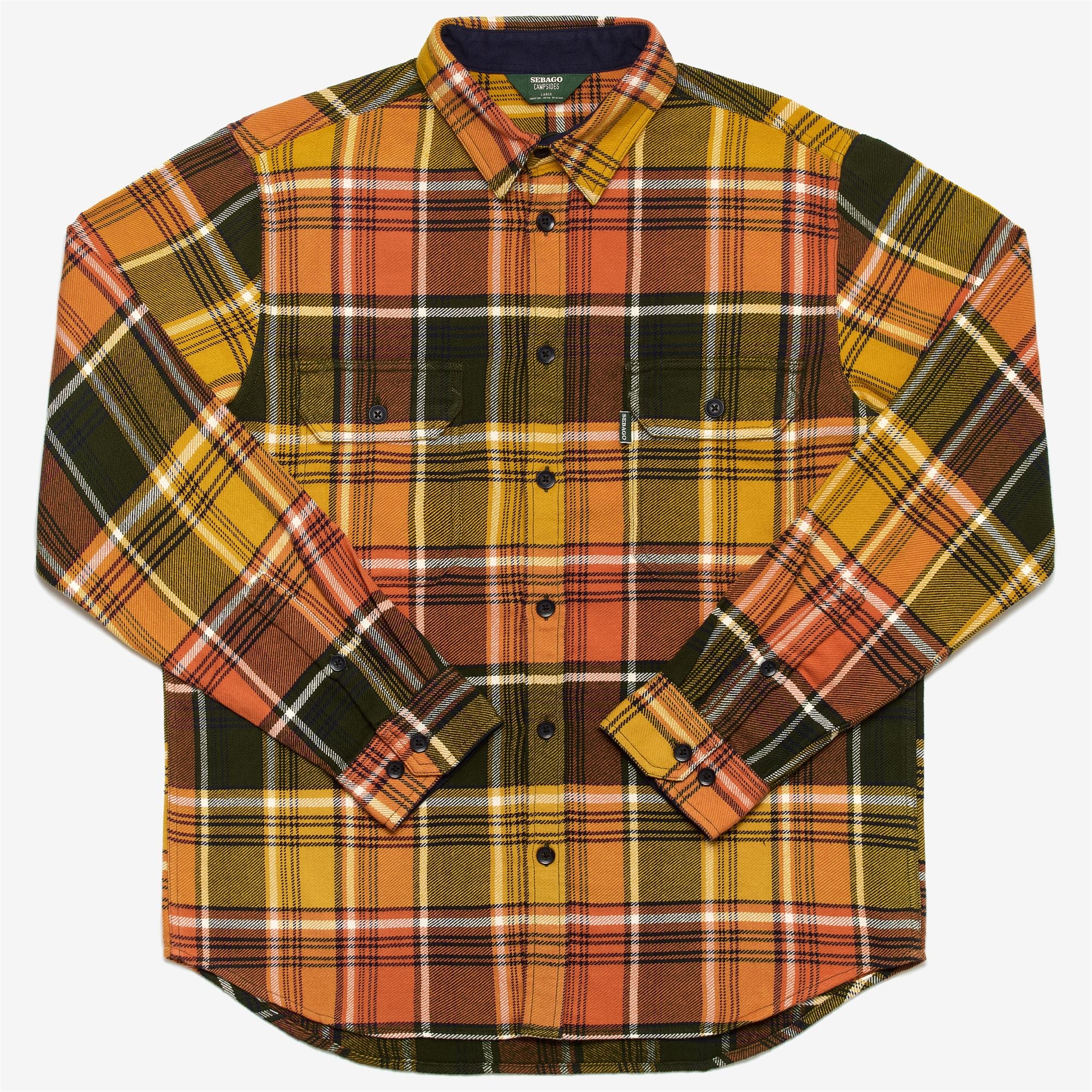 CRIBWORKS - OVERSHIRT - OVERSHIRTS - Man - GREEN-YELLOW-ORANGE-BLUE-WHITE