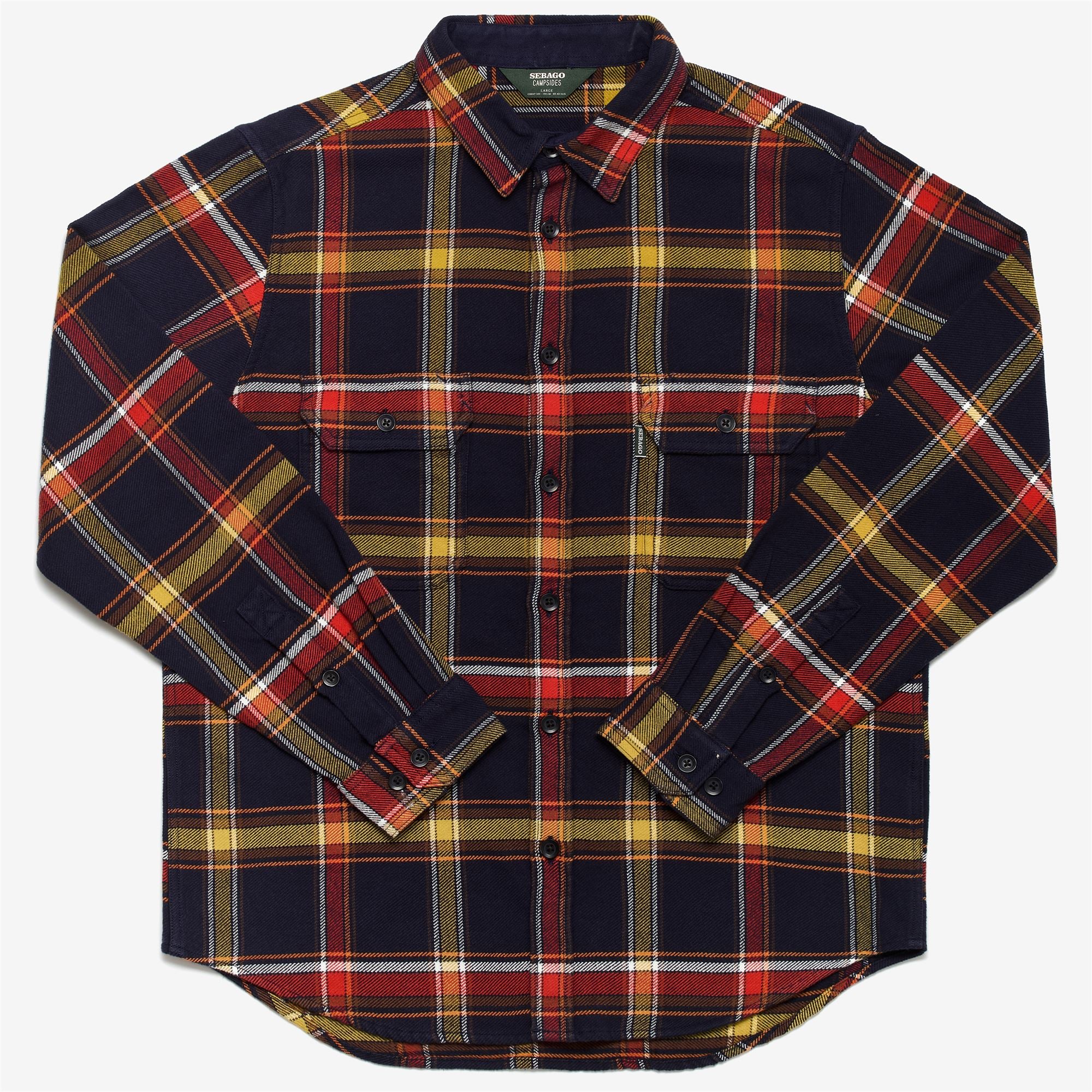 MAHOOSUC - OVERSHIRT - OVERSHIRTS - Man - BLUE-YELLOW-ORANGE-BROWN-WHITE-RED