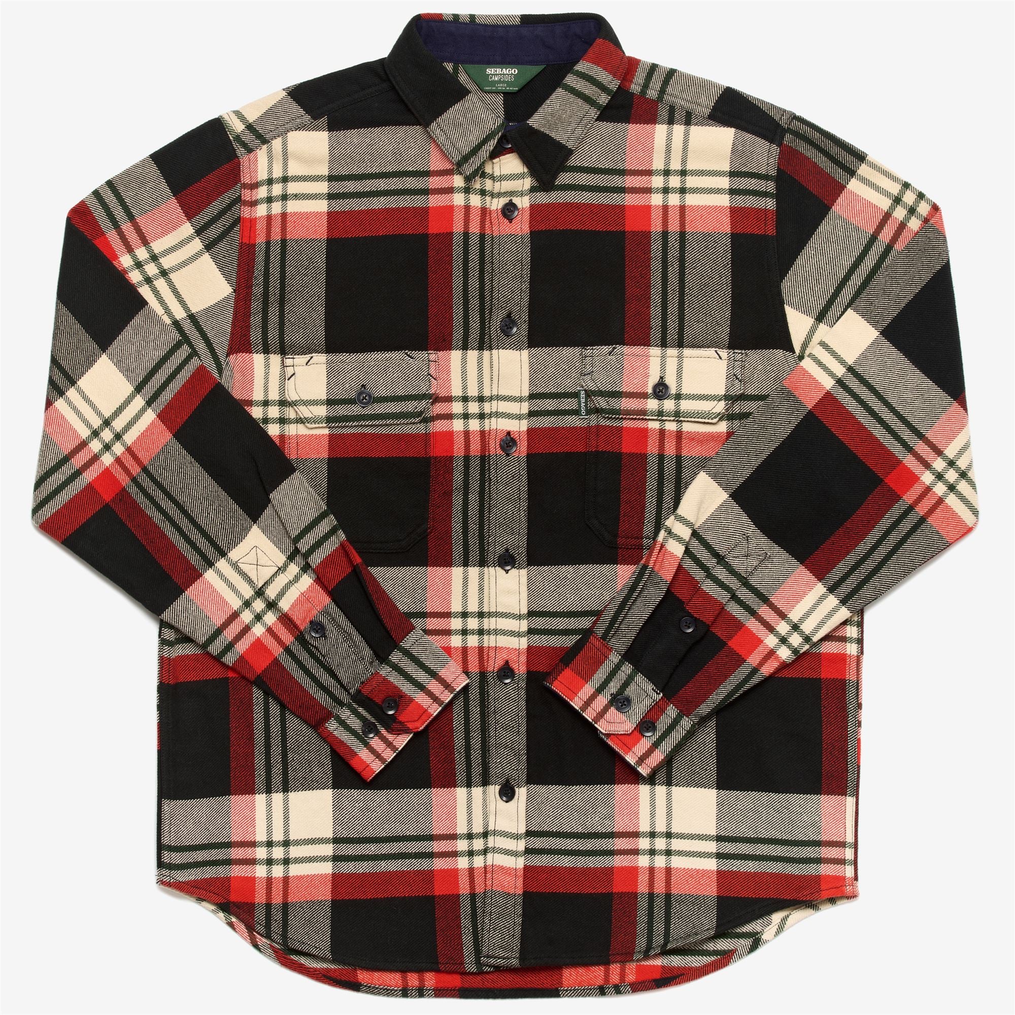 STRATTON - OVERSHIRT - OVERSHIRTS - Man - BLACK-OFF WHITE-RED-GREEN
