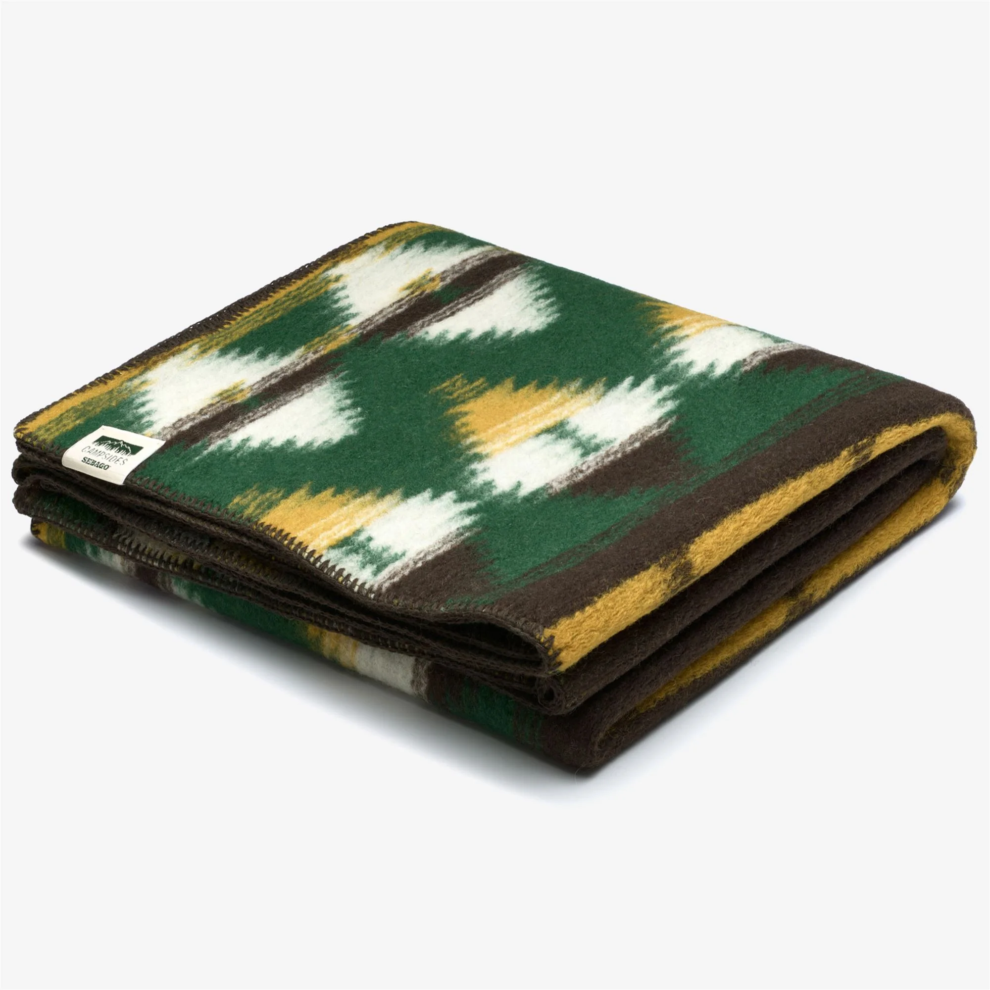 ASH - Quilts and blankets - Blanket - Unisex - GREEN-OFF WHITE- YELLOW-BROWN