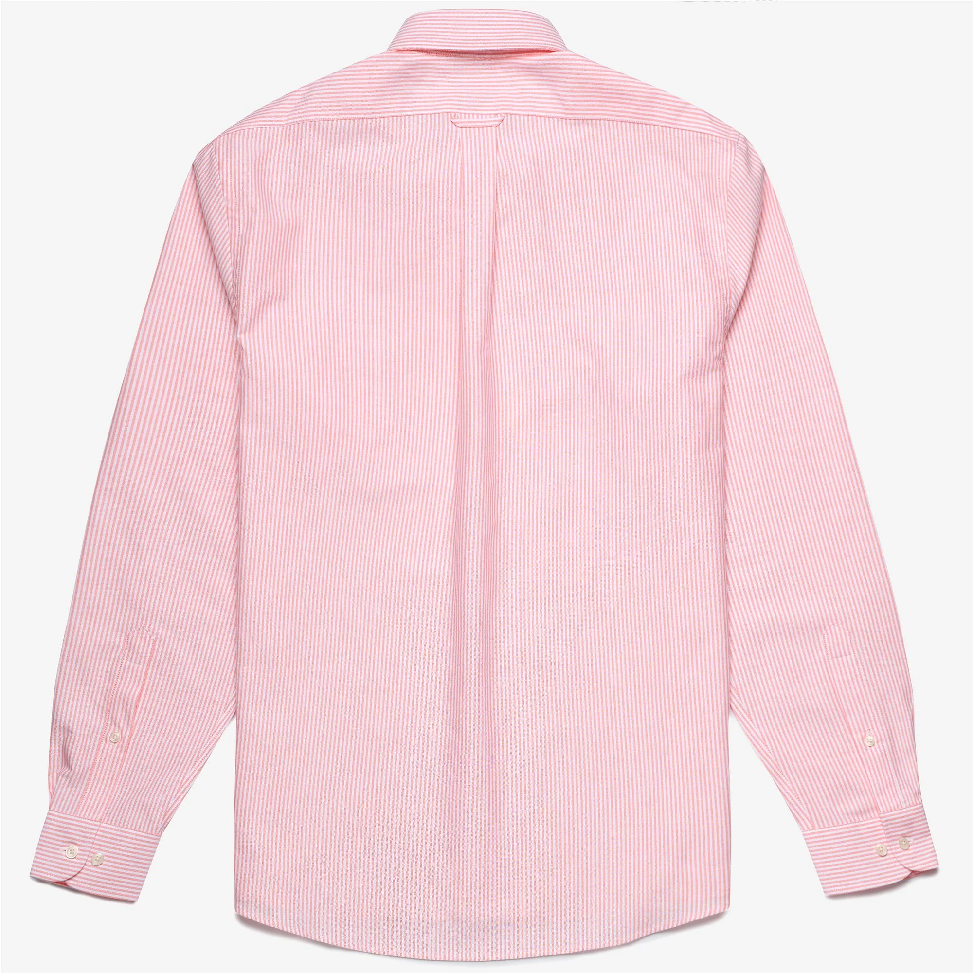 DOUBLING - SHIRTS - Oxford - Man - ORANGE LT-WHITE - Image 2