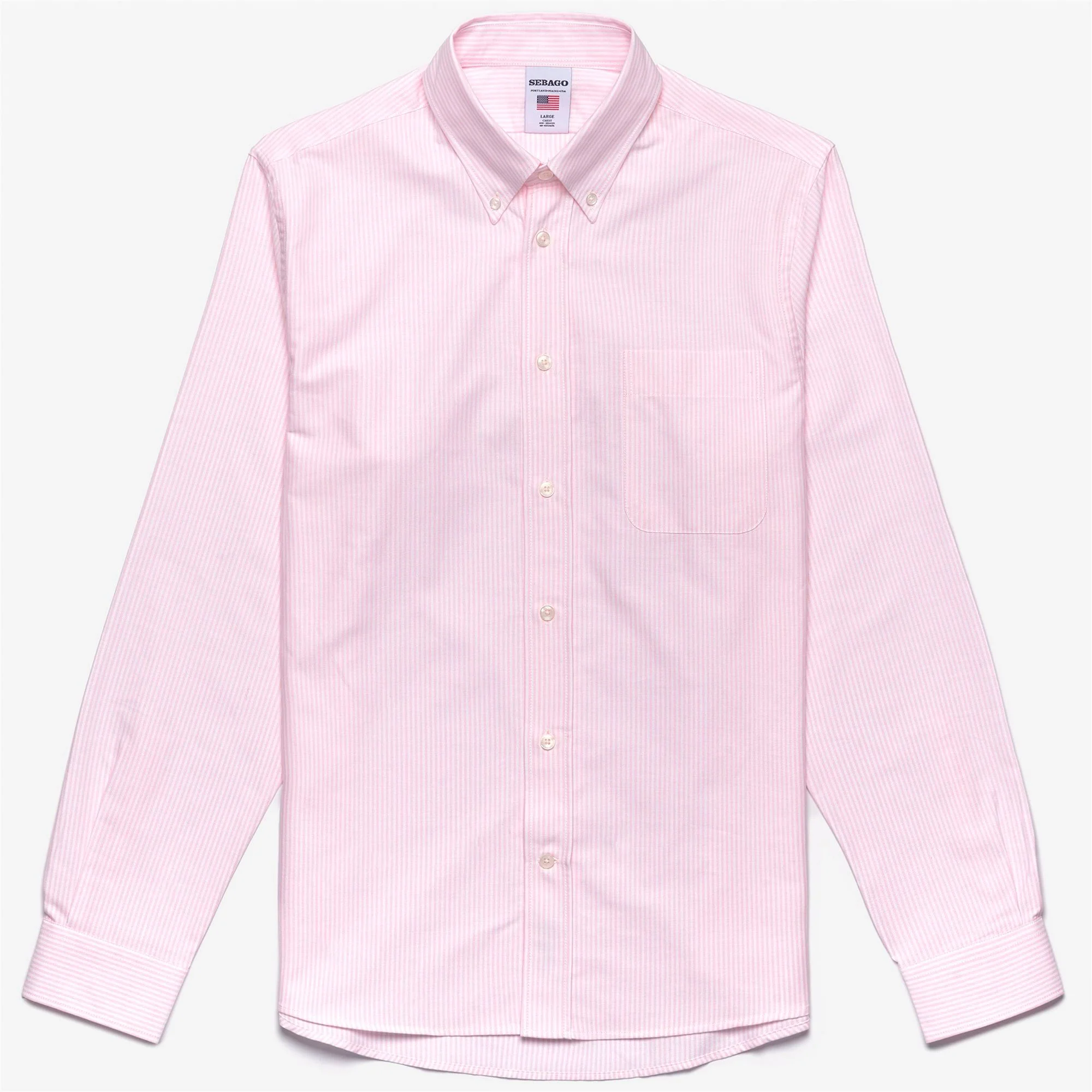 DOUBLING - SHIRTS - Oxford - Man - PINK-WHITE
