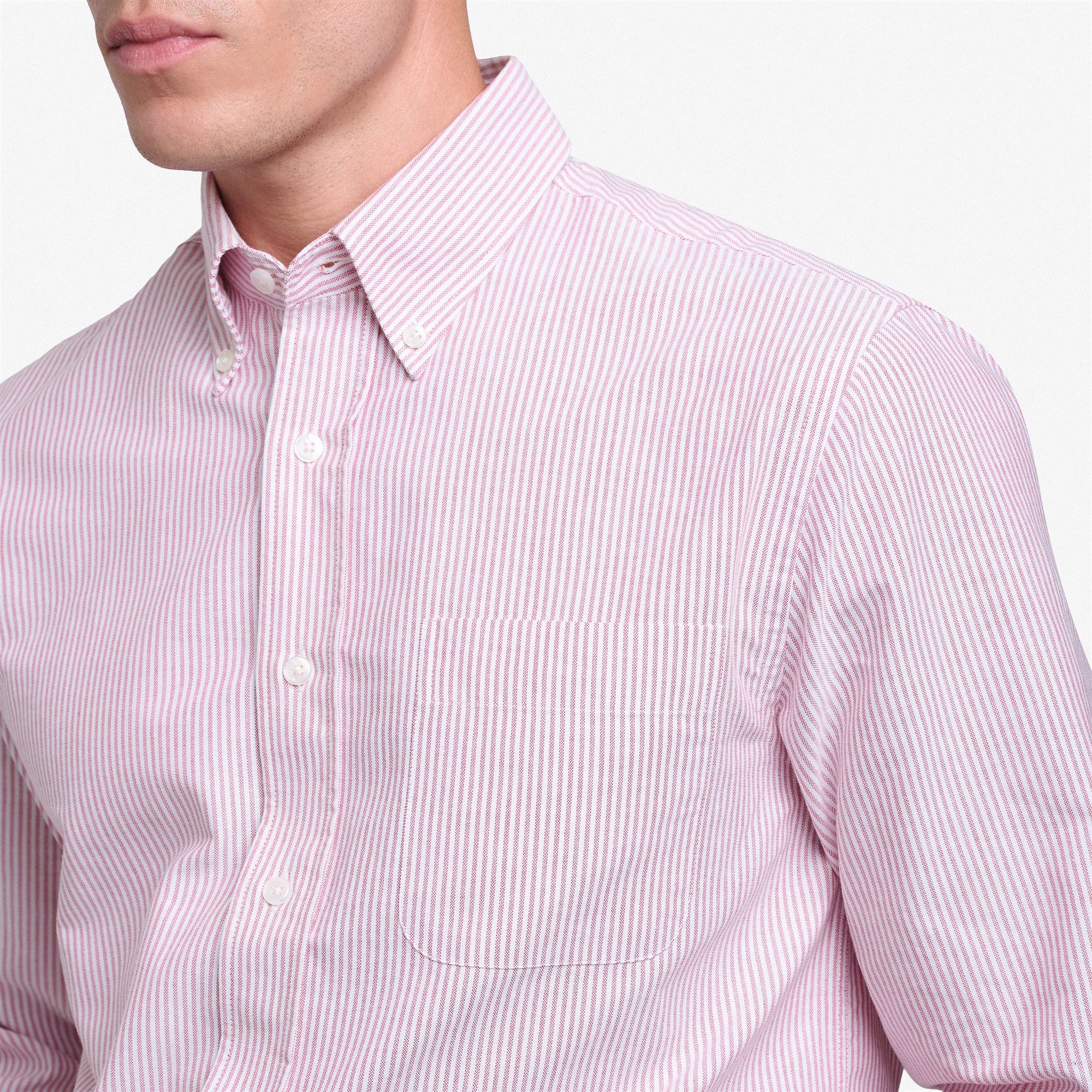 DOUBLING - SHIRTS - Oxford - Man - PINK-WHITE - Image 4