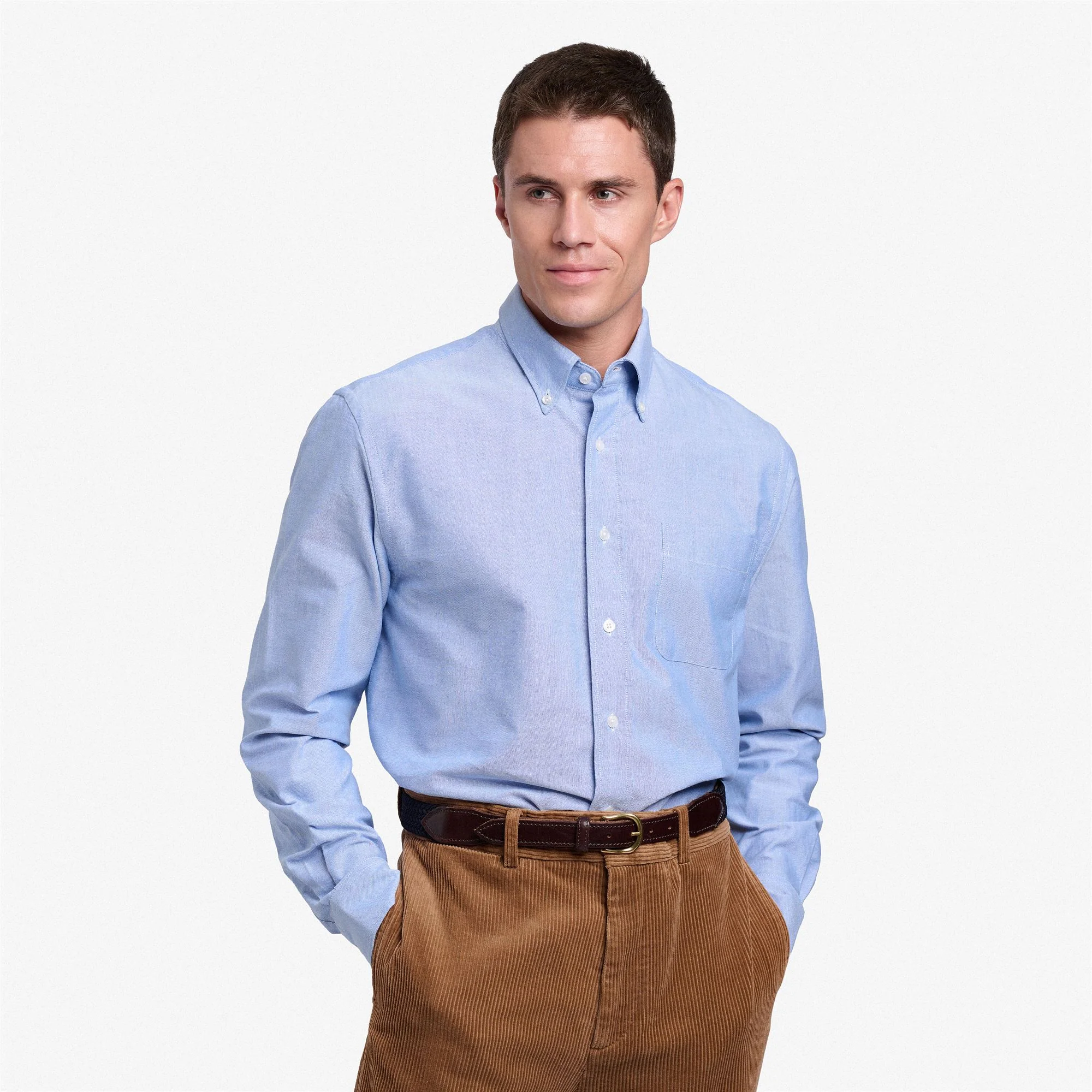 WHALEBACK - SHIRTS - Oxford - Man - BLUE NEBULAS - Image 3