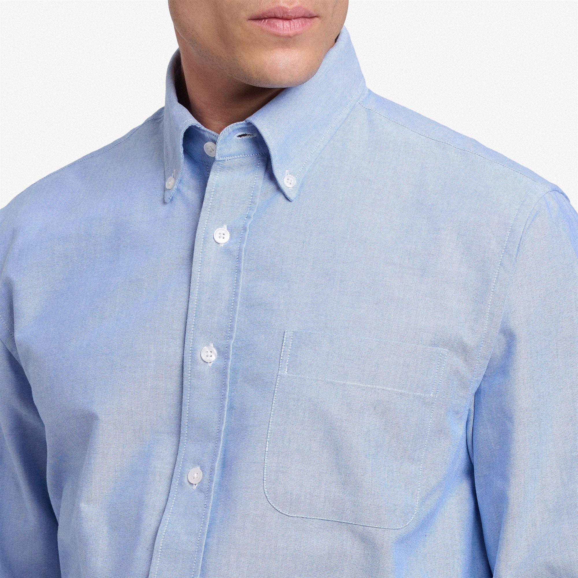 WHALEBACK - SHIRTS - Oxford - Man - BLUE NEBULAS - Image 4