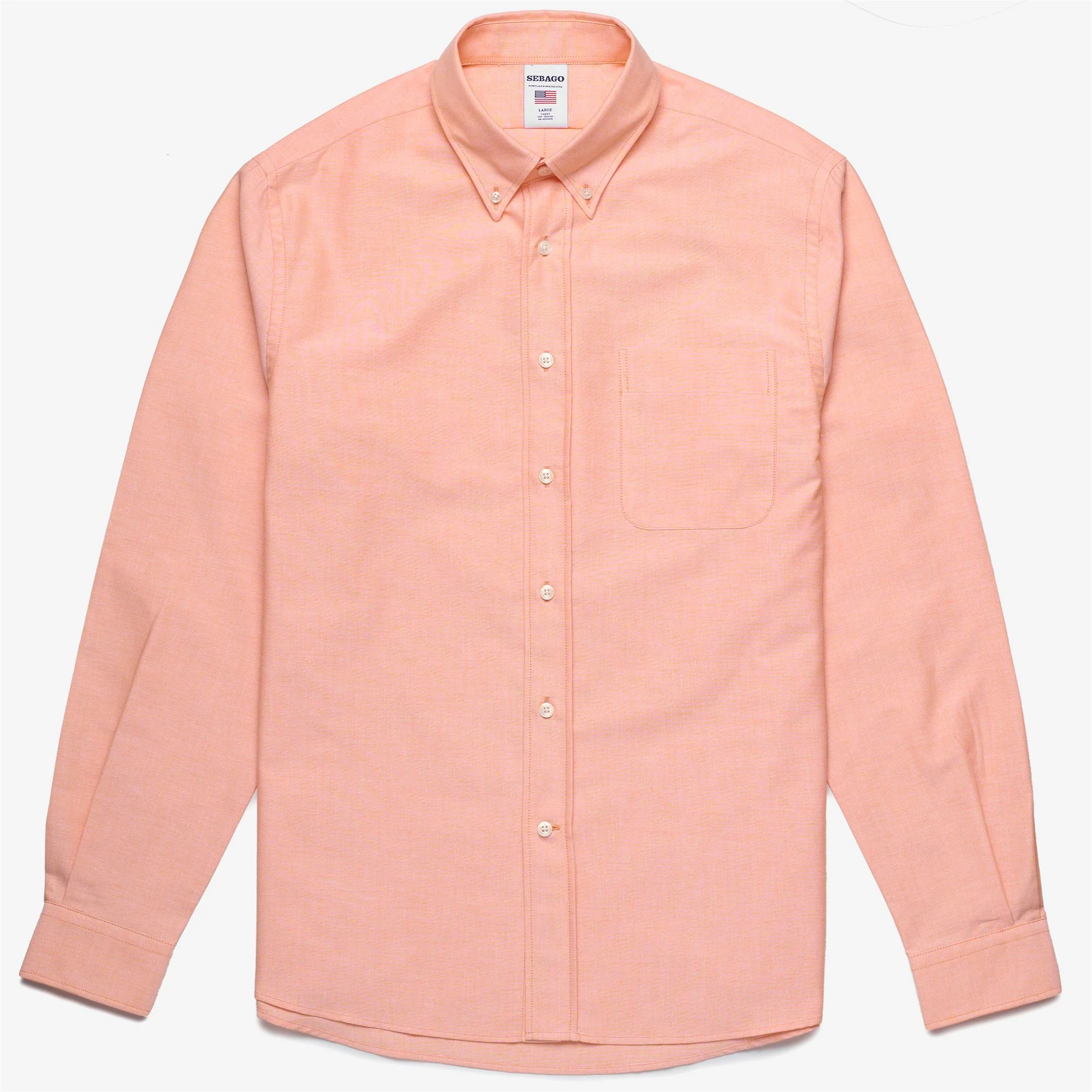 WHALEBACK - SHIRTS - Oxford - Man - ORANGE PAPAYA