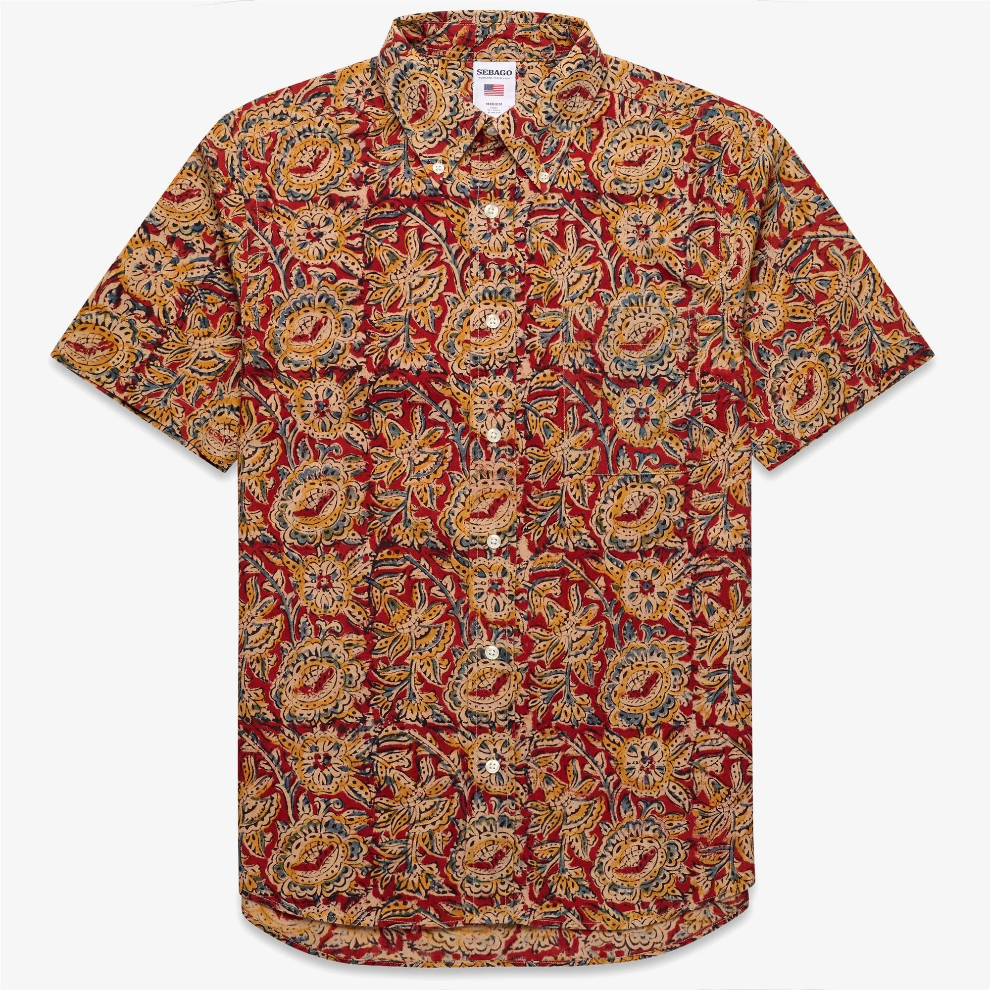 BAGADUCE - SHIRTS - Casual - Unisex - BEIGE-RED-BLU-YELLOW FANCY