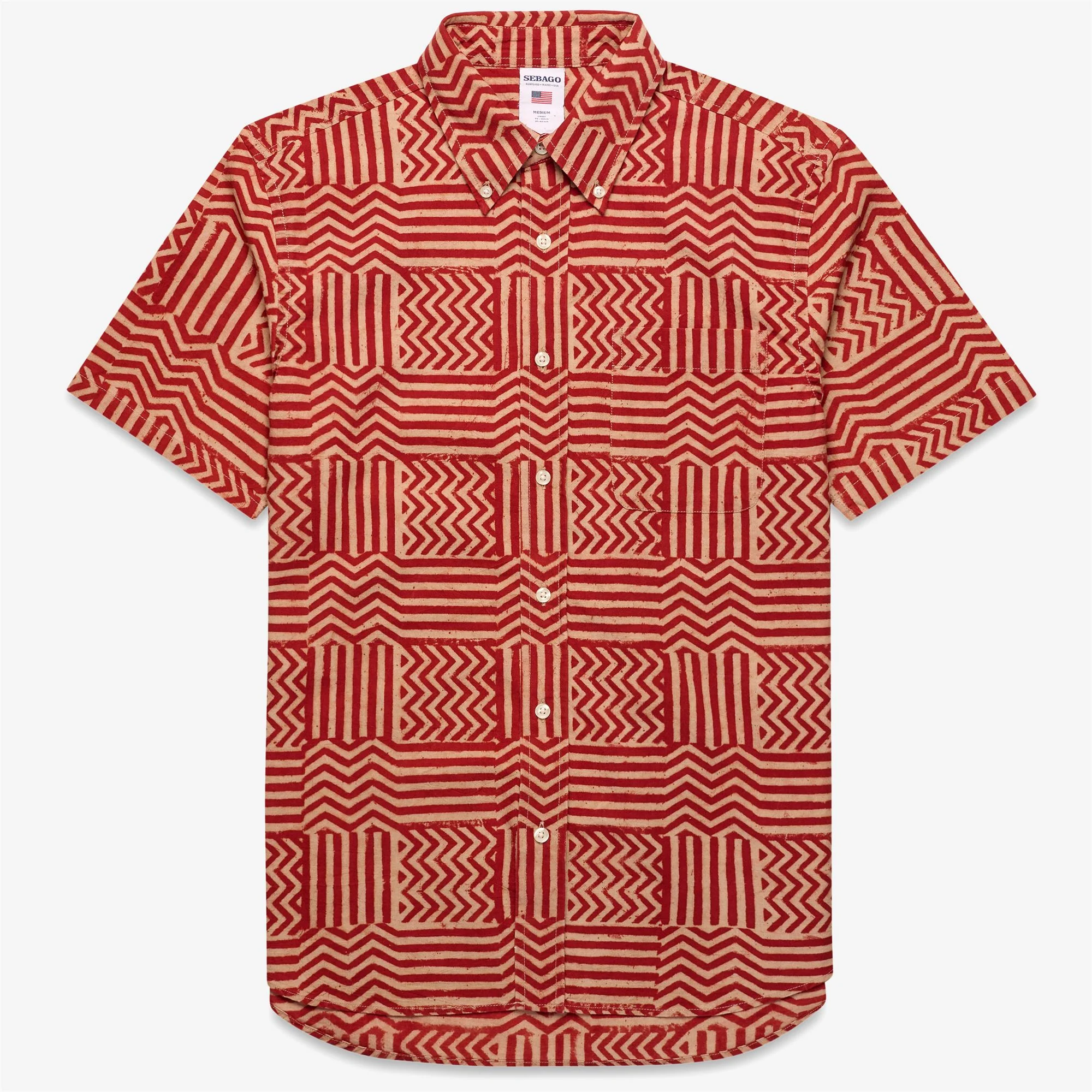 DUCKTRAPRIVER - SHIRTS - Casual - Unisex - PINK-DK RED FANCY