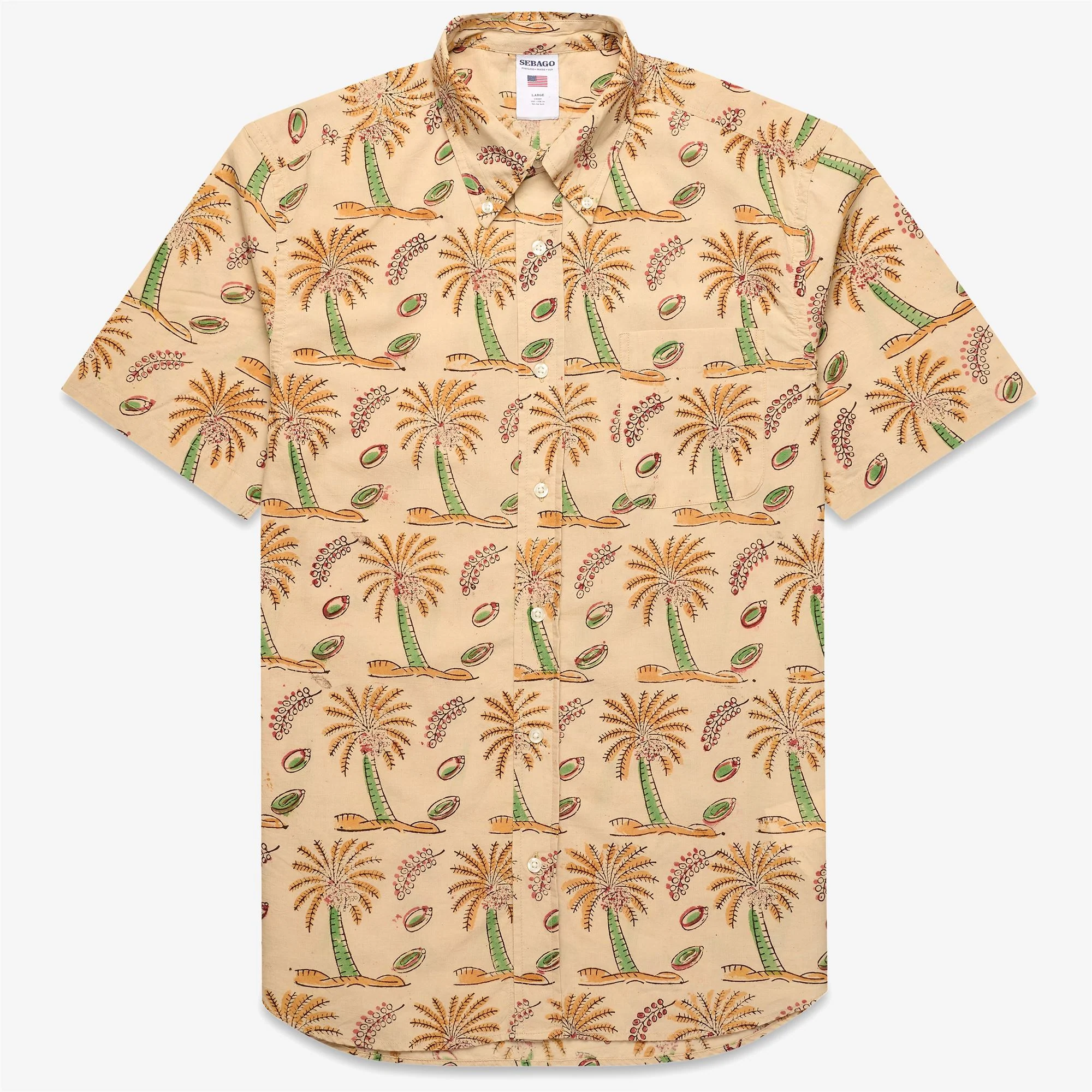 MEDOMAK - SHIRTS - Casual - Unisex - BEIGE PALM TREE FANCY