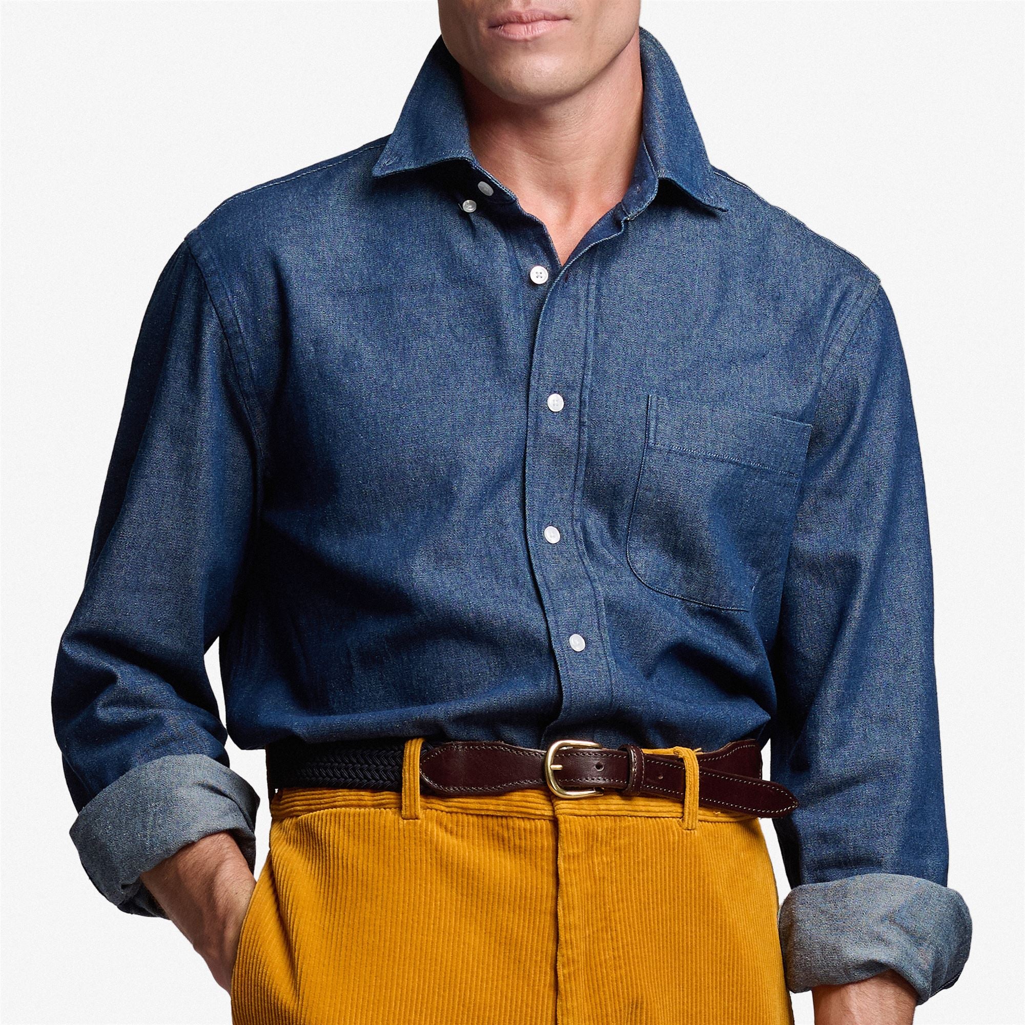 MERCER - SHIRTS - Casual - Unisex - BLUE DK DENIM - Image 5
