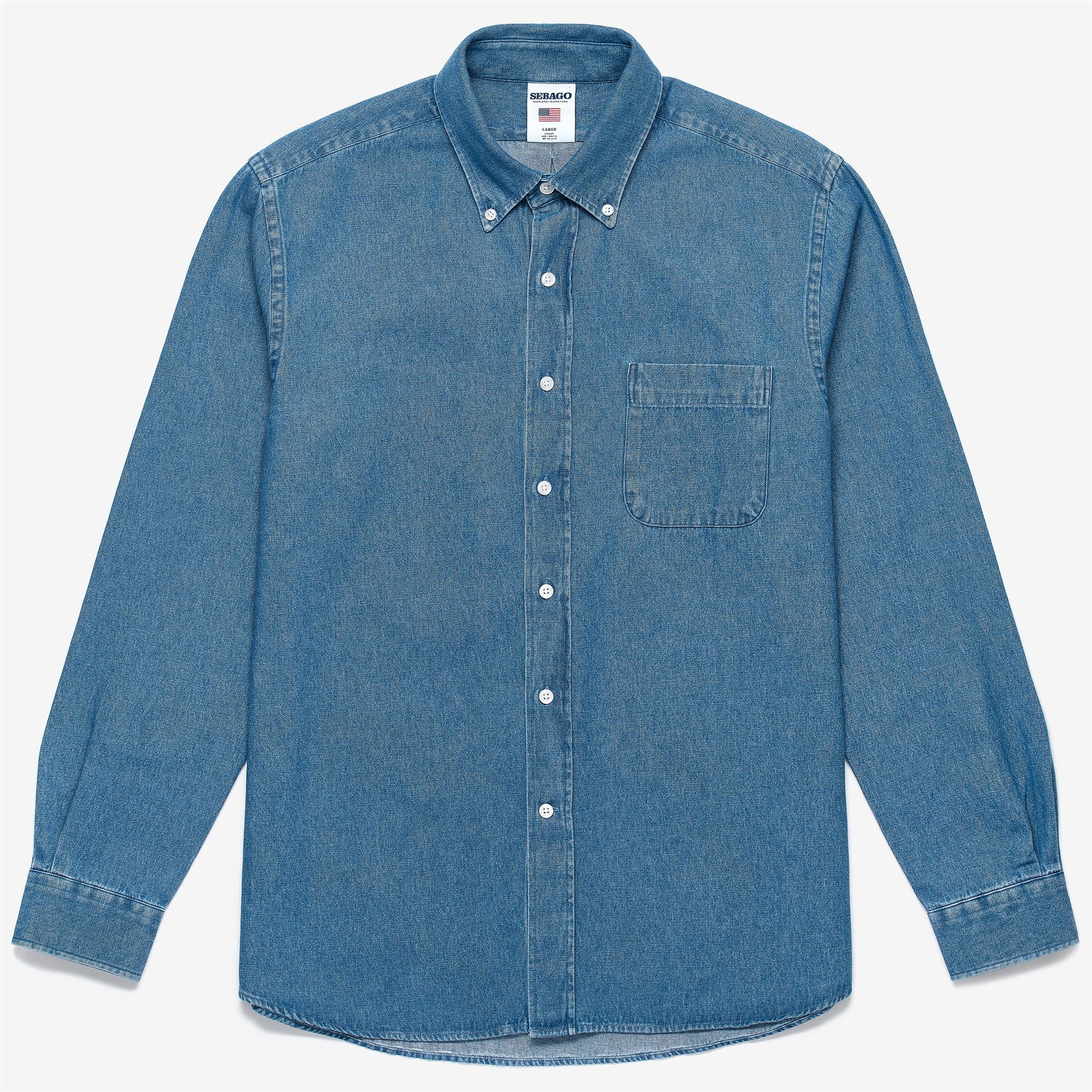 MERCER - SHIRTS - Casual - Unisex - BLUE INDIGO
