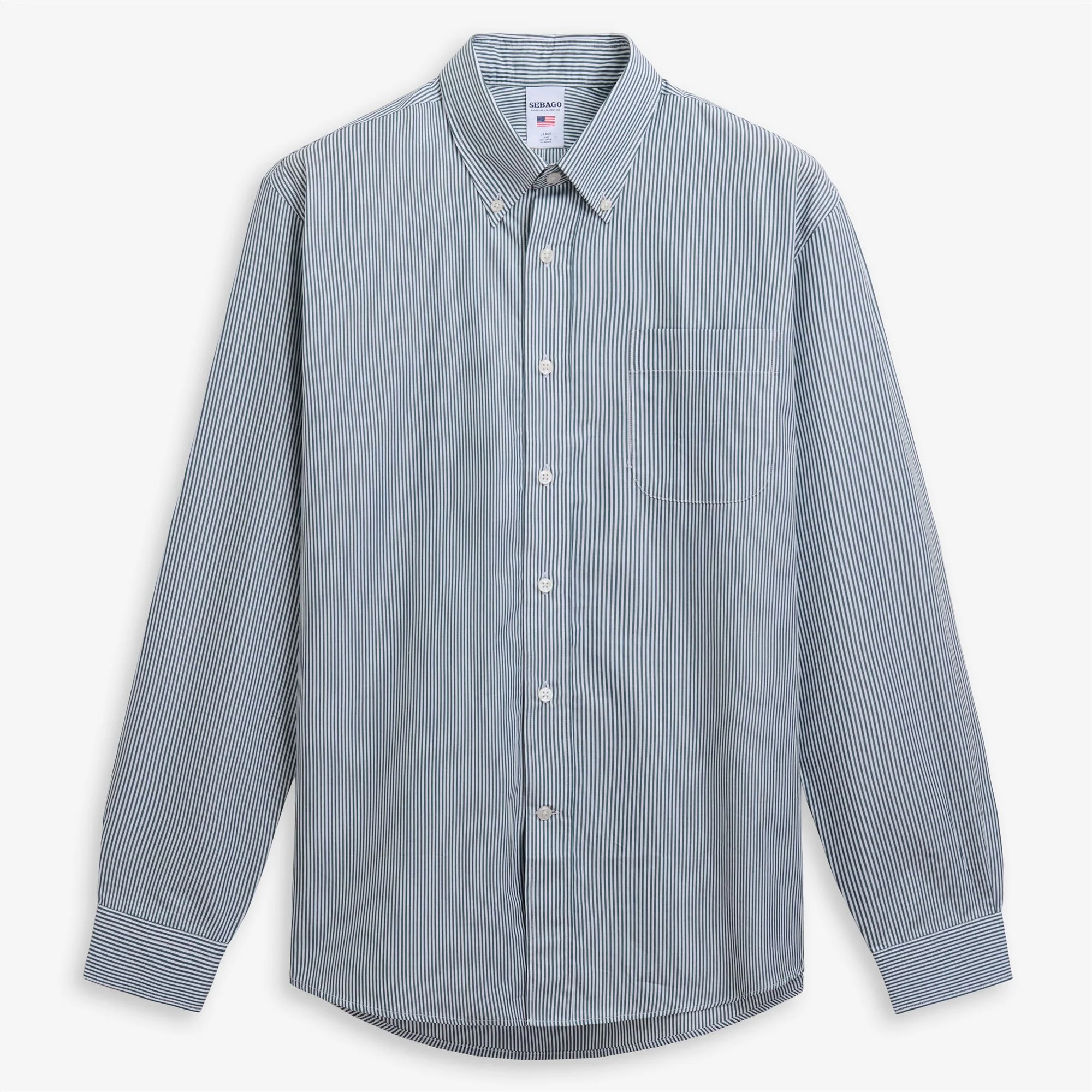 SHEEPSCOT - SHIRTS - CLASSIC - Unisex - GREEN-WHITE